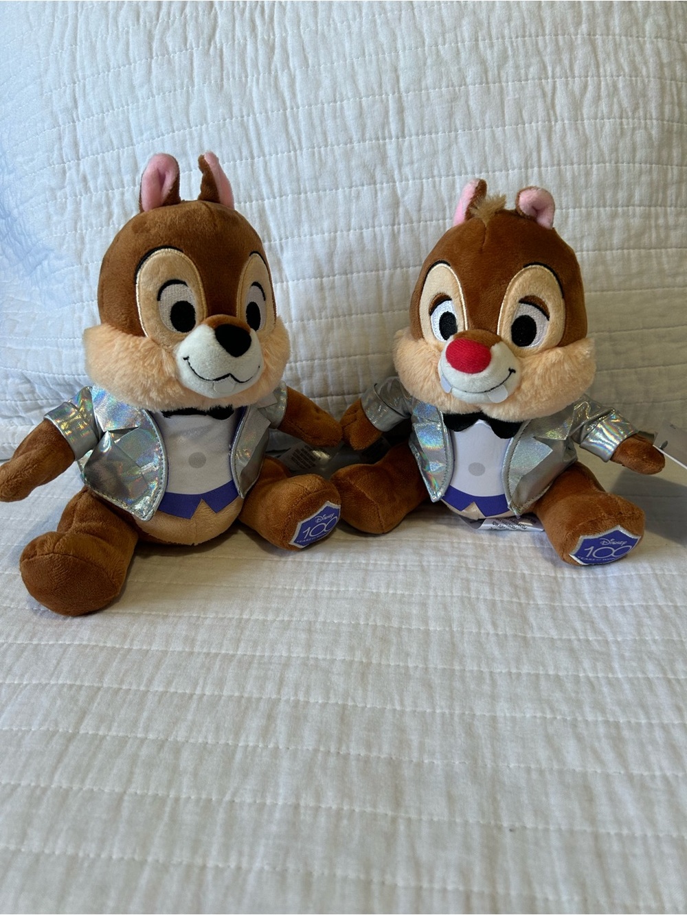 Disney Chip & Dale 100th Anniversary Plush Duo